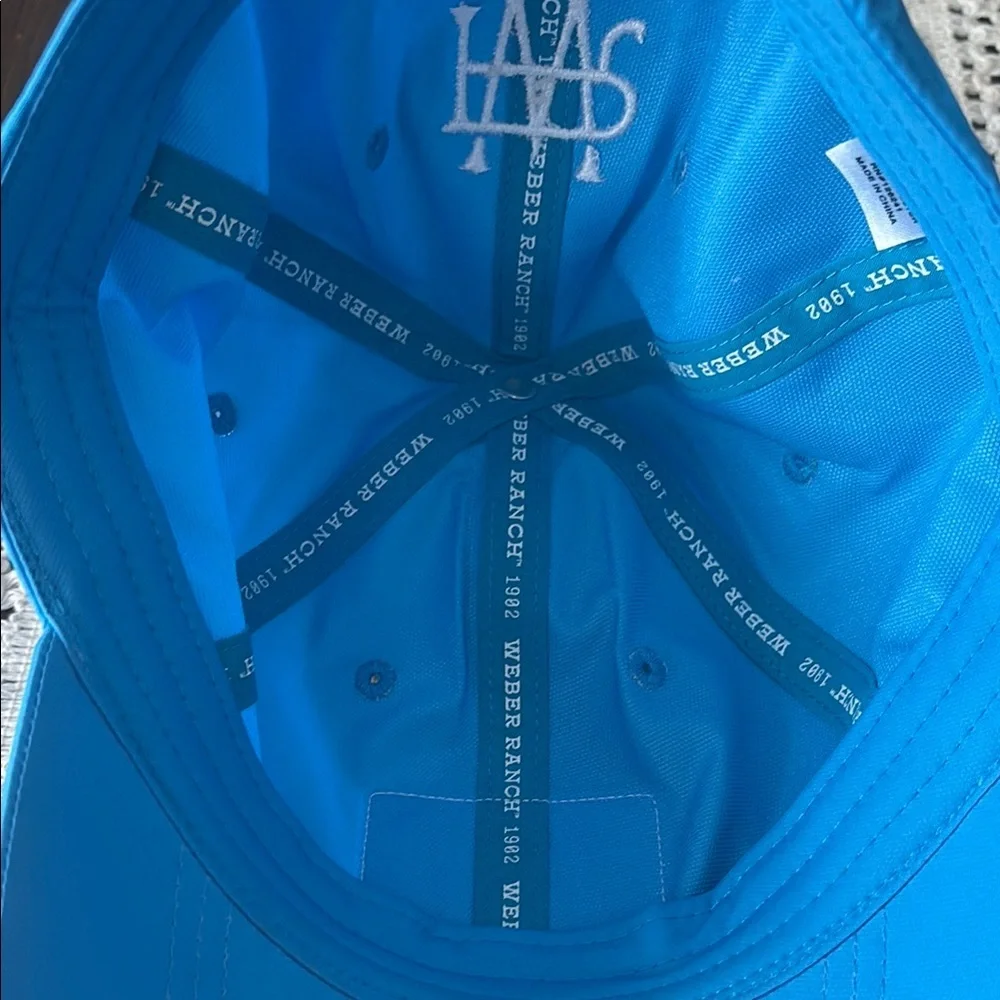 Weber Ranch Blue Weber Agave Turquoise Baseball Cap - NWOT